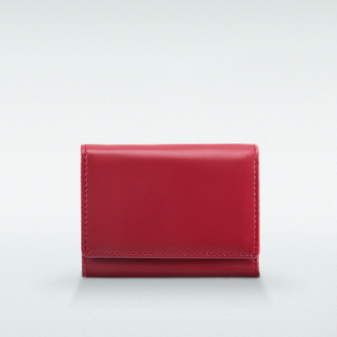 極小財布 BOX型 バリエス レッド