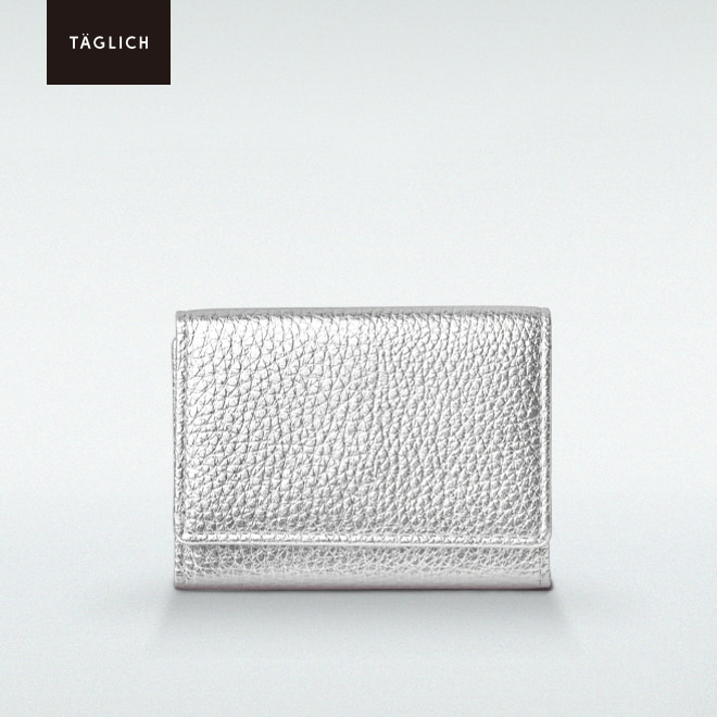 極小財布 BOX型 ラグジュアリー シルバー　\16,500（税込）  TAGLICH（タグリッヒ）日本製