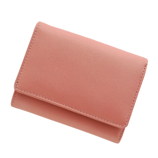 極小財布（メタリック）ベーシック型　	シャイニーローズピンク