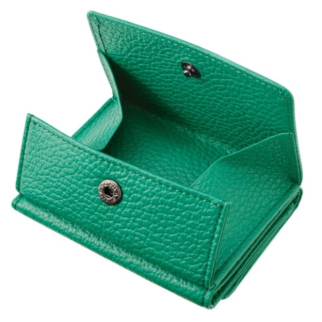 極小財布 BOX型 イタリアンレザー/ADRIA 『グリーン』 BECKER（ベッカー） 日本製 \16,500（税込）
