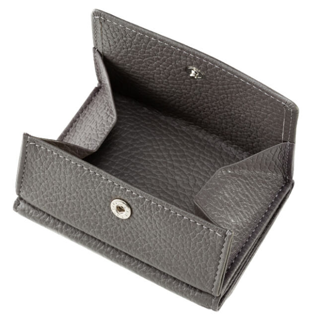 極小財布 BOX型 イタリアンレザー/ADRIA 『チャコールグレー』 BECKER（ベッカー） 日本製 \16,500（税込）