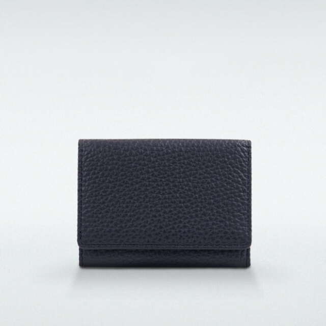 極小財布 BOX型 イタリアンレザー/ADRIA 『ネイビー』 BECKER（ベッカー） 日本製