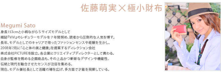 佐藤萌実×極小財布