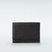 極小財布 BOX型 イタリアンレザー/ADRIA 『ブラック』 BECKER（ベッカー） ミニ財布 本革財布 三つ折り財布