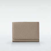 極小財布 BOX型 イタリアンレザー/ADRIA 『グレー』 BECKER（ベッカー） ミニ財布 本革財布 三つ折り財布