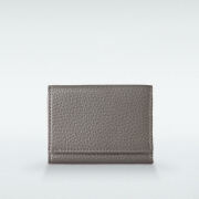 極小財布 BOX型 イタリアンレザー/ADRIA 『チャコールグレー』 BECKER（ベッカー） ミニ財布 本革財布 三つ折り財布