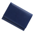 極小財布　バッファローレザー（ブルー）ベーシック型小銭入れ　水牛革　BECKER（ベッカー）日本製